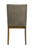 Linus Brown/Gray Side Chair, Set of 2 - Crown Mark | Olivia Furniture