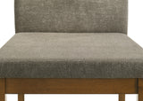 Linus Brown/Gray Side Chair, Set of 2 - Crown Mark | Olivia Furniture