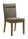 Linus Brown/Gray Side Chair, Set of 2 - Crown Mark | Olivia Furniture