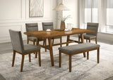 Linus Brown/Gray Side Chair, Set of 2 - Crown Mark | Olivia Furniture