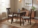 Lino Brown 3-Piece Dining Room Set with Drop Leaf - view 1