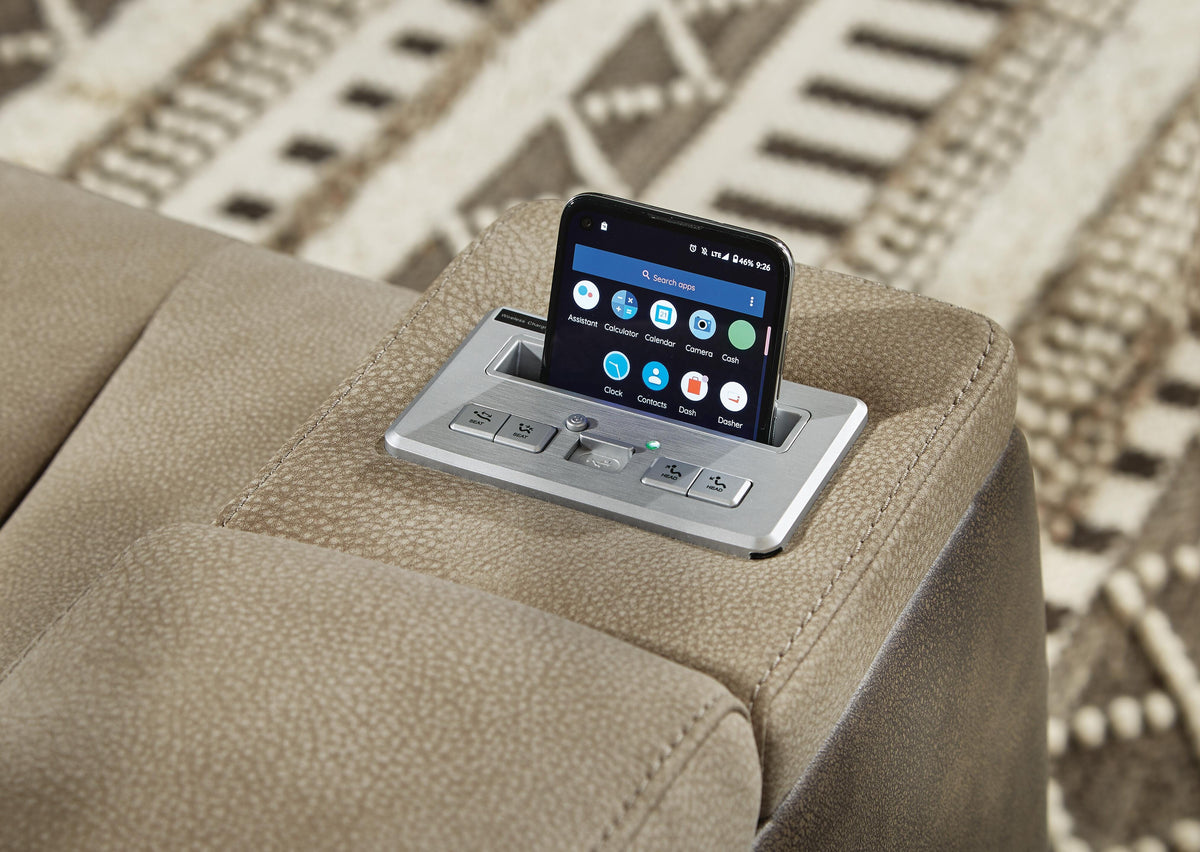 Next-Gen Durapella Power Reclining Loveseat and Power Recliner