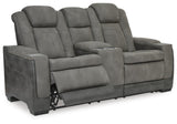 Next-Gen Durapella Power Reclining Loveseat with Console
