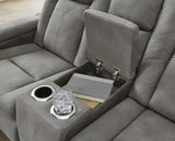 Next-Gen Durapella Power Reclining Loveseat with Console