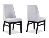 Hadley Black/White Dining Side Chair, Set of 2 - Crown Mark | Olivia Furniture