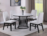 Hadley Black/White Dining Side Chair, Set of 2 - Crown Mark | Olivia Furniture