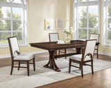 Hamil Brown/Beige Dining Side Chair, Set of 2 - Crown Mark | Olivia Furniture