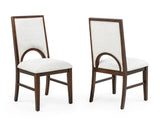 Hamil Brown/Beige Dining Side Chair, Set of 2 - Crown Mark | Olivia Furniture