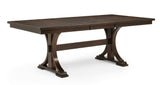 Hamil Brown Extendable Dining Table with 18" Butterfly Leaf