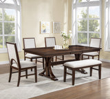 Hamil Brown/Beige Dining Bench - Crown Mark | Olivia Furniture