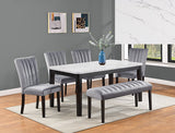 Pascal Gray Dining Bench - Crown Mark | Olivia Furniture
