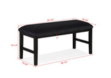 Sebastian Black Dining Bench - Crown Mark | Olivia Furniture