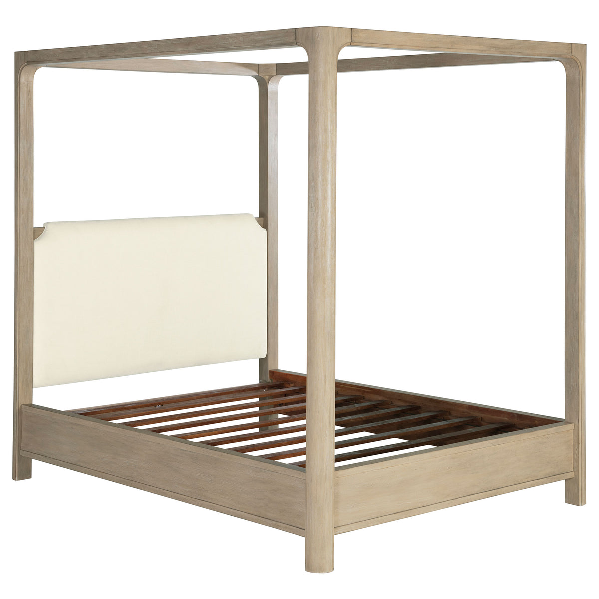 Solano 85-inch Eastern King Canopy Bed Weathered Mango