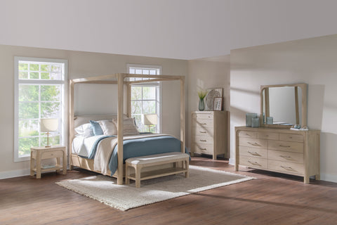 Solano Canopy Bedroom Set Weathered Mango