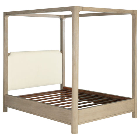 Solano 85-inch Queen Canopy Bed Weathered Mango