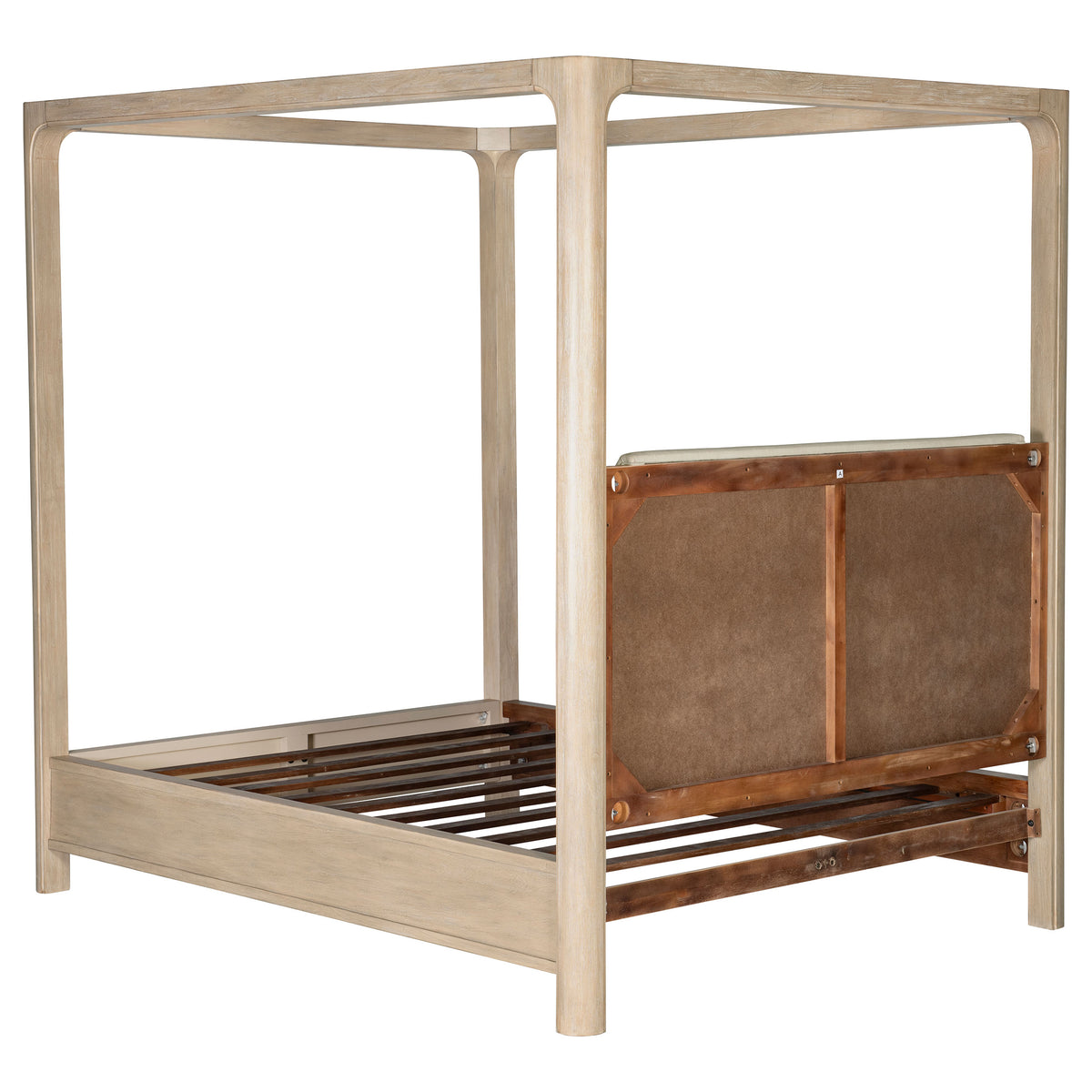 Solano 85-inch Queen Canopy Bed Weathered Mango