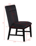 Sebastian Black Dining Side Chair, Set of 2 - Crown Mark | Olivia Furniture