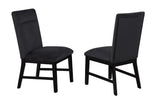 Sebastian Black Dining Side Chair, Set of 2 - Crown Mark | Olivia Furniture