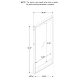 Stillwater Full-Length Floor Mirror Weathered Oak