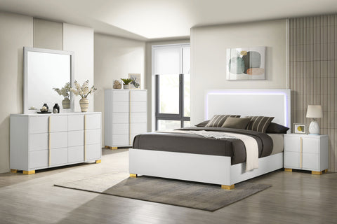 Marceline Panel Bedroom Set White