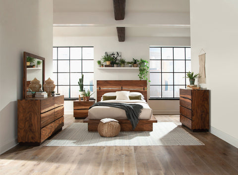 Winslow Panel Bedroom Set Smokey Walnut