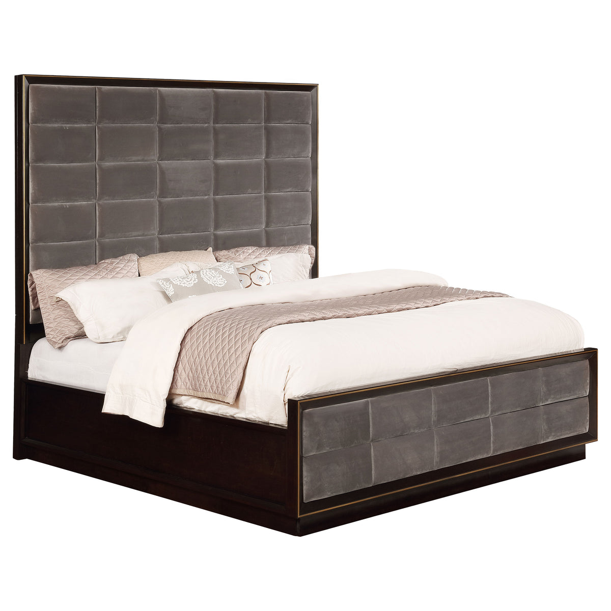 Durango 80-inch Queen Panel Bed Smoked Peppercorn