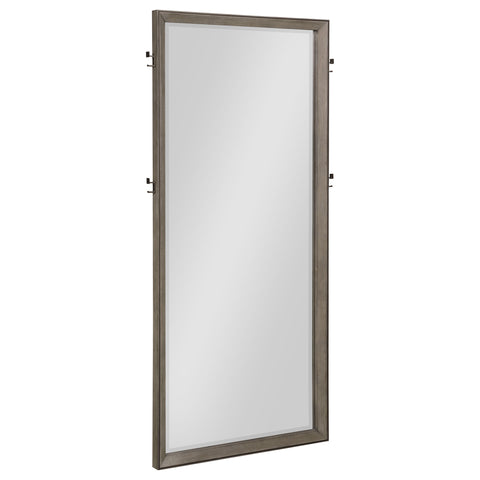 Durango 80-inch Standing Floor Mirror Taupe Oak