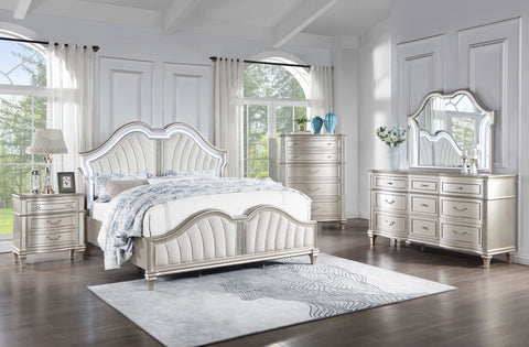 Evangeline Panel Bedroom Set Silver Oak