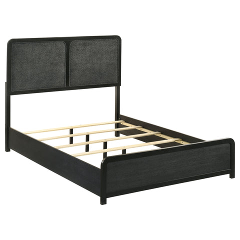 Cavelle 51-inch Upholstered Full Panel Bed Black