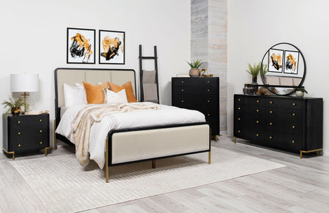 Arini Panel Bedroom Set Black