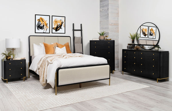 Arini Panel Bedroom Set Black