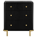 Arini 3-drawer Nightstand Black