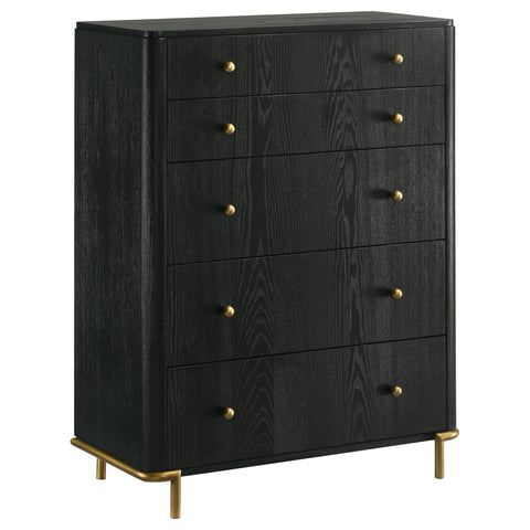 Arini 6-drawer Bedroom Chest Black
