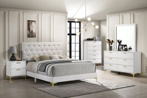 Kendall Upholstered Panel Bedroom Set White