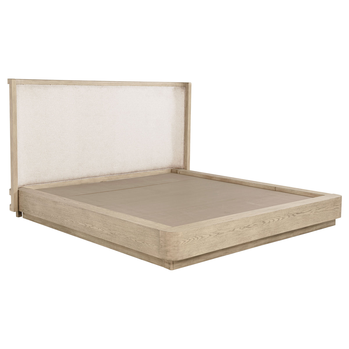 Kailani 52-inch Queen Wingback Bed Beige Oak