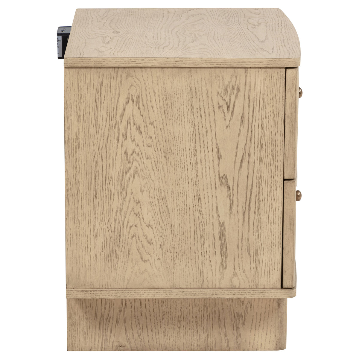 Kailani 2-drawer Nightstand Bedside Table Beige Oak