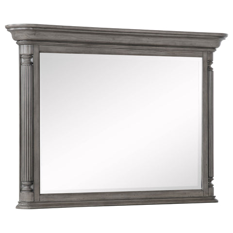 Cresswell Rectangular Dresser Mirror Weathered Taupe