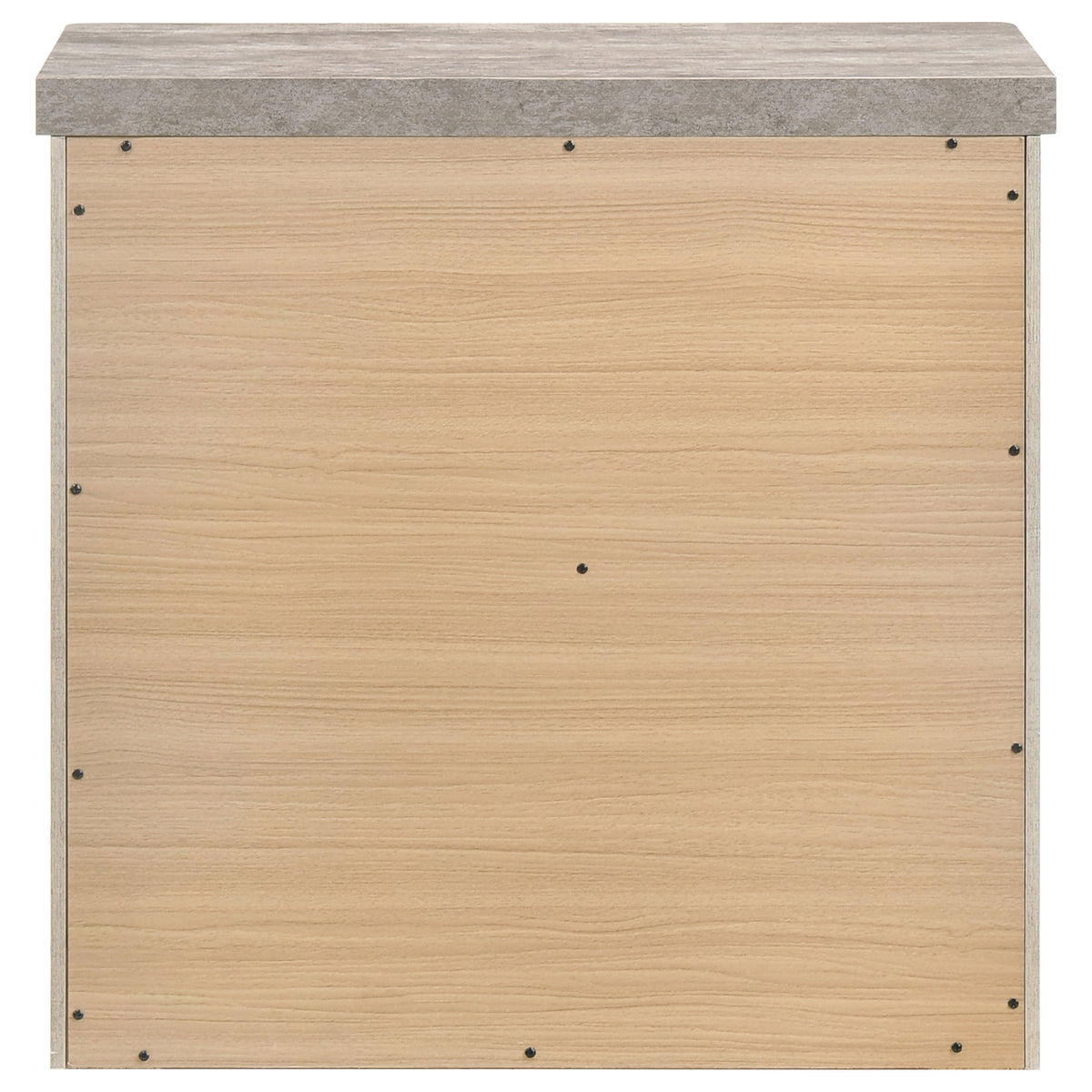 Nevado Farmhouse 2-Drawer Nightstand Grey and Weathered Taupe