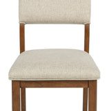 Blanche Brown/Beige Dining Side Chair, Set of 2 - Crown Mark | Olivia Furniture