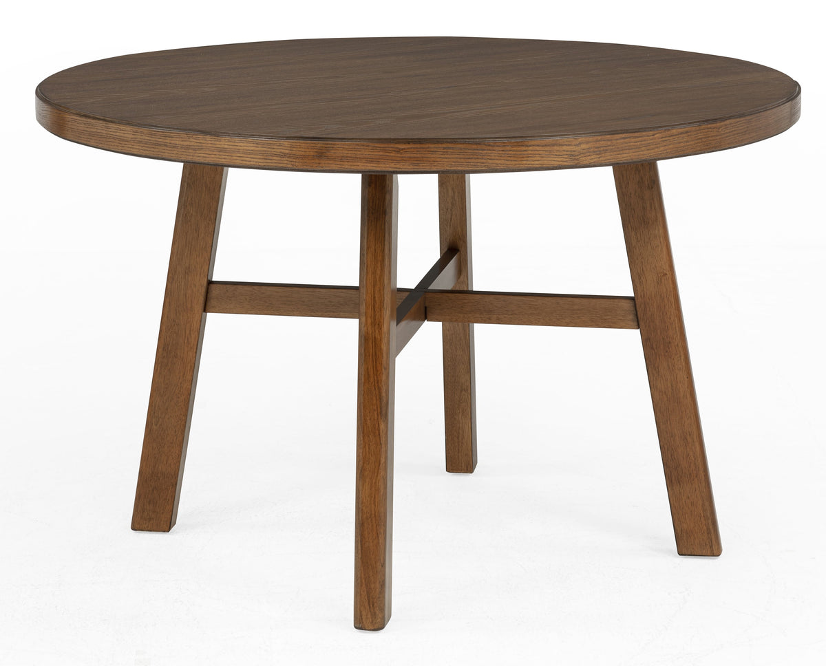 Blanche Brown Round Dining Table