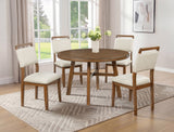 Blanche Brown/Beige Dining Side Chair, Set of 2 - Crown Mark | Olivia Furniture