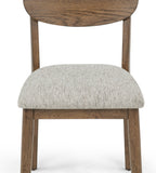 Mills Brown/Beige Dining Side Chair, Set of 4 - Crown Mark | Olivia Furniture