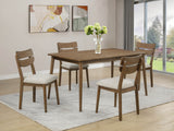 Mills Brown/Beige Dining Side Chair, Set of 4 - Crown Mark | Olivia Furniture