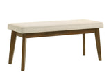 Rolstan Beige/Brown Dining Bench - Crown Mark | Olivia Furniture