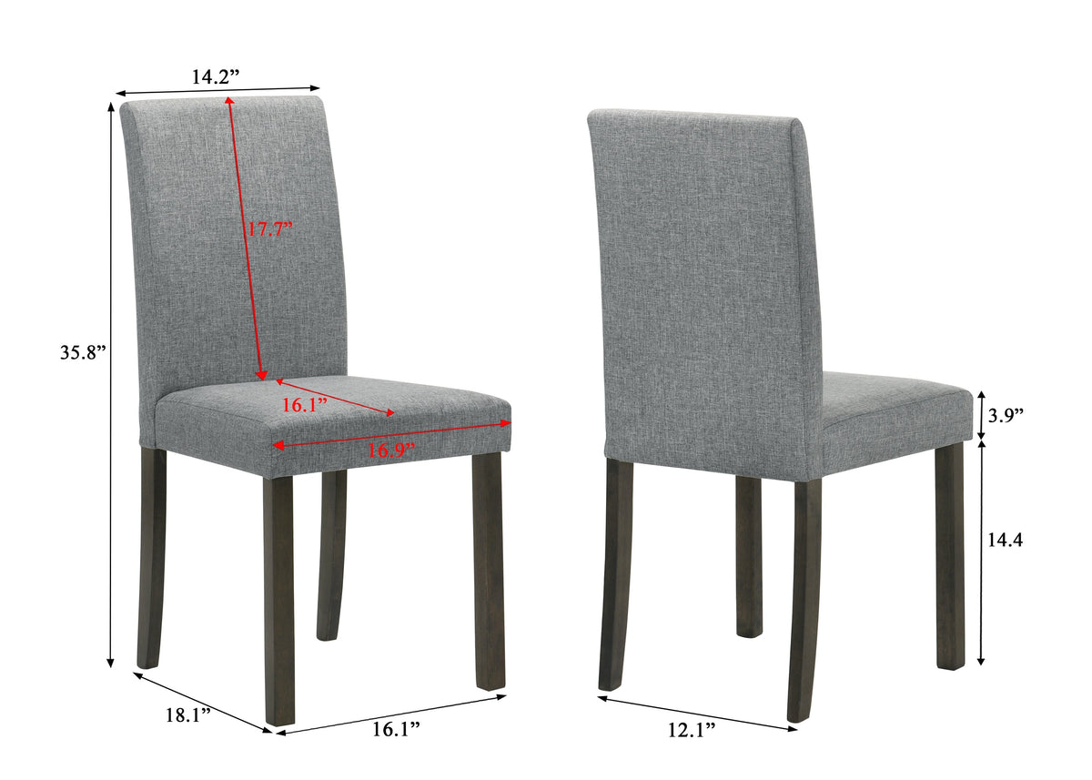 Melshire Dark Wood/Gray Dining Set - view 5