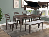 Wagner Brown Dining Table with Storage