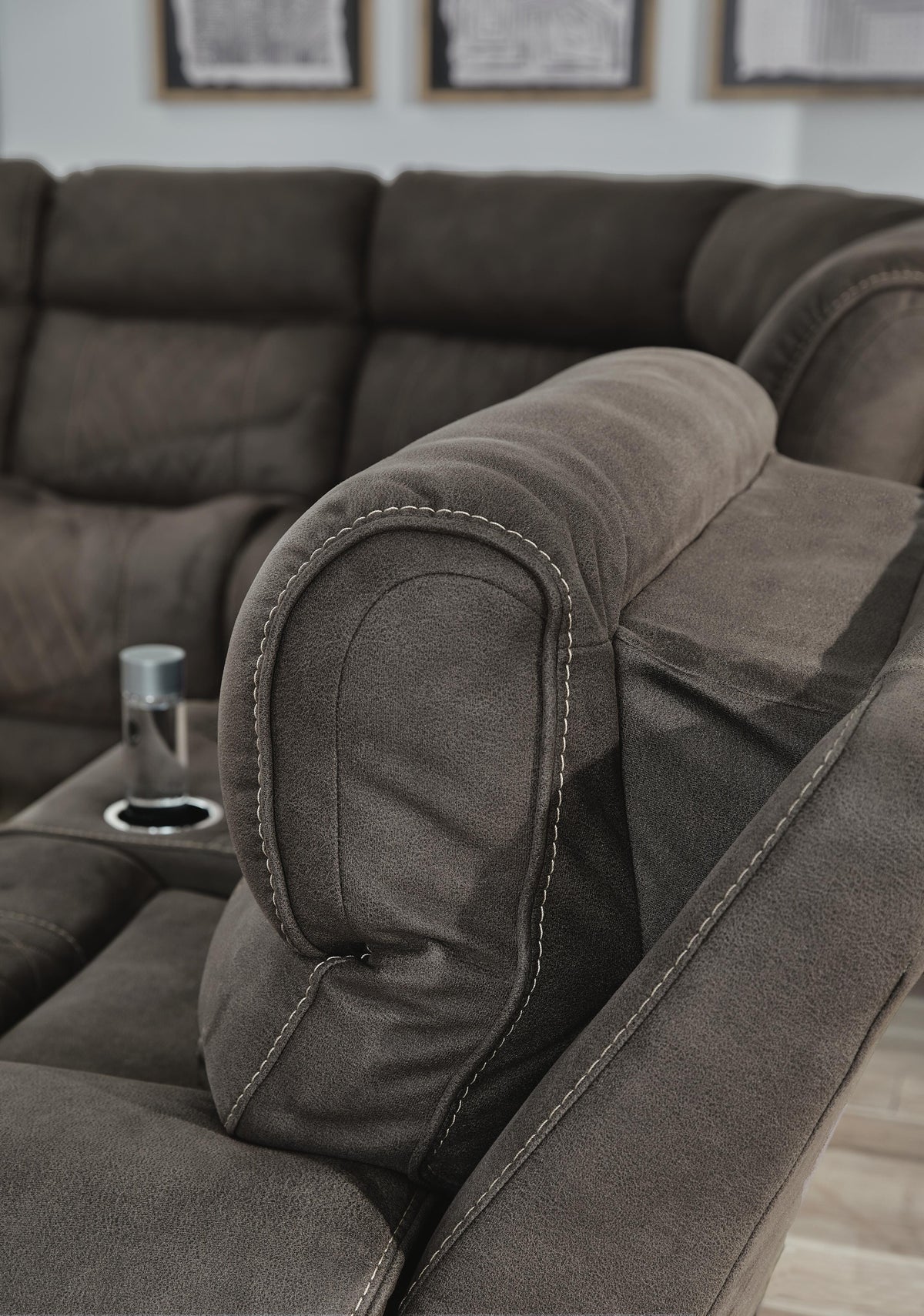 Hoopster Left-Arm Facing Power Recliner