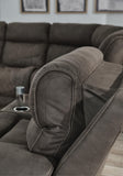 Hoopster Left-Arm Facing Power Recliner