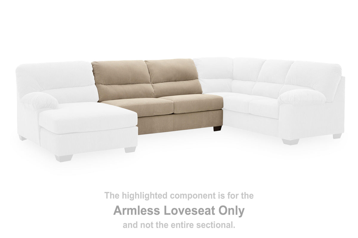 SimpleJoy Armless Loveseat