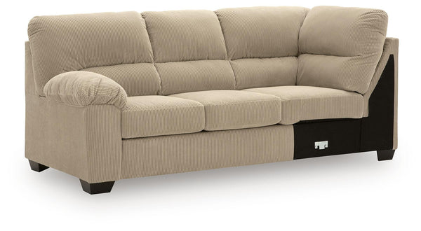 SimpleJoy Left-Arm Facing Sofa with Corner Wedge